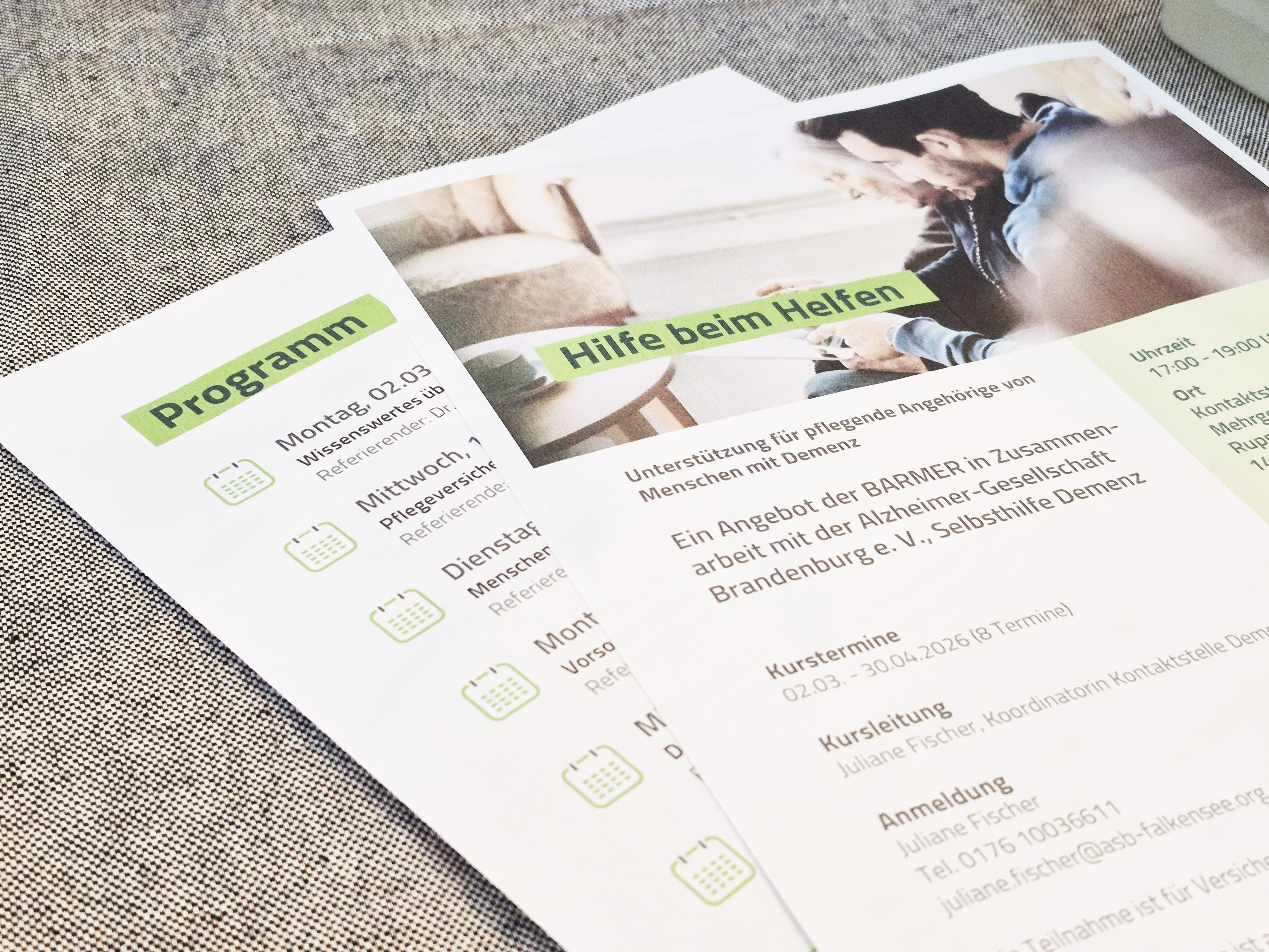 Neue Schulungsreihe Demenz